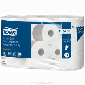 Tork ekstra miękki papier toaletowy w rolce konwencjonalnej, 4 warstwowy 110405